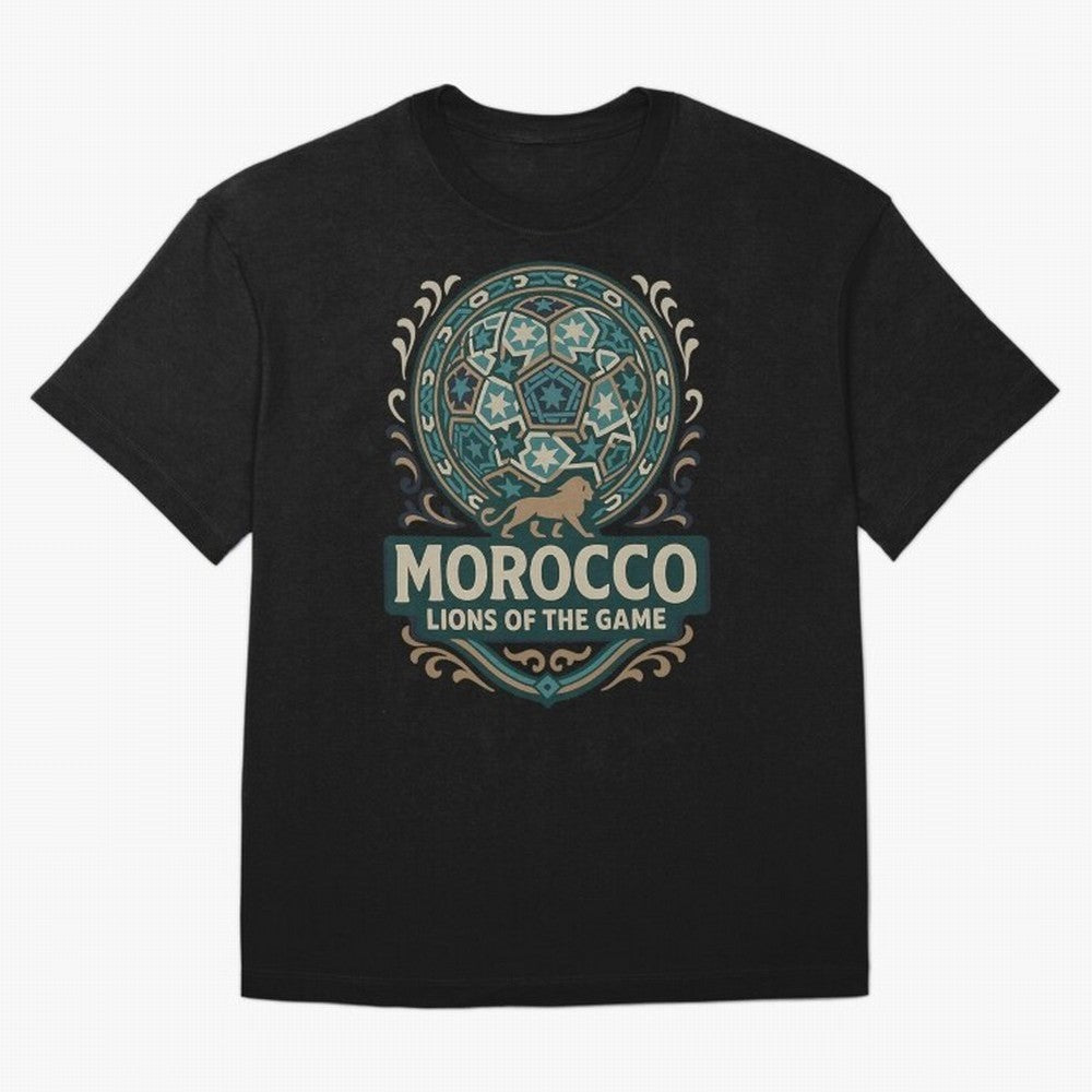 Morocco Lions Of The Game Classic T-Shirt Celebrate Global Passion for FIFA World Cup 2026 Built around CR7 and Messi, Spain Energy, Football Festival Excitement, Trophy Ambitions, Country Rivalries and Star Player Buzz; Ideal for Passionate Fans