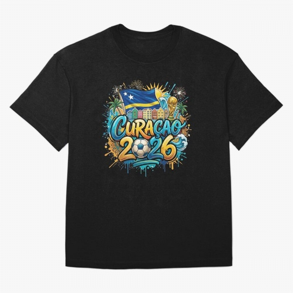 Curacao World Cup 2026 Football Legacy Classic T-Shirt Stand Proud for Global Football Passion for FIFA World Cup 2026 Group Stage, Filled with Cristiano Ronaldo, Haaland and CR7, Brazil, Portugal and Argentina, Vintage Soccer Flavor, Modern