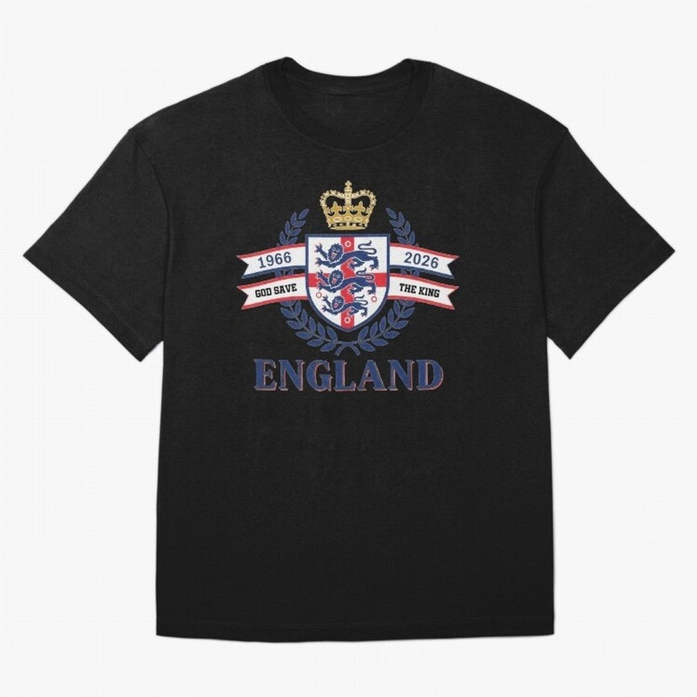 Royal England Football Spirit Classic T-Shirt Celebrate the Next Chapter of FIFA World Cup 2026 Group Stage Spirit, with Germany, Messi, Neymar and Mbappe, Champion Mindset, Group Stage Buzz, Knockout Tension and Passionate Fan Culture; Made for