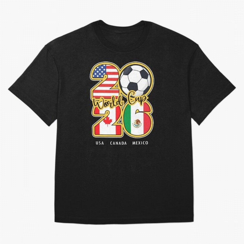 Usa Canada Mexico Soccer 2026 Oversized T-Shirt Represent the Passion of the FIFA World Cup 2026 USA Canada Mexico Journey through Messi, CR7 and Mbappe Highlights, Portugal Pride, Retro Football Energy, Iconic Rivalries, Trophy Chase Drama and