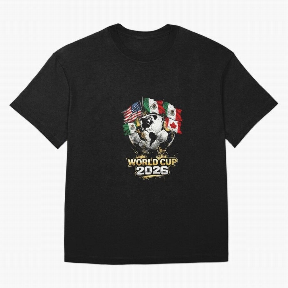 Fifa 2026 World Cup Flags Football Graphic Tee Oversized T-Shirt Stand with FIFA World Cup 2026 Spirit, Driven by Germany, Messi, Retro Football Energy, Iconic Rivalries, Trophy Chase Drama and Stadium Atmosphere; Ideal for Fans Who Follow Messi,