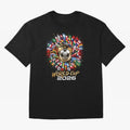 World Cup 2026 Flag Fusion Football T-Shirt Oversized T-Shirt Show Support during the FIFA World Cup 2026 USA Canada Mexico Journey through Messi Highlights, Argentina Pride, Championship Spirit, Famous Goals, Roaring Crowds and International
