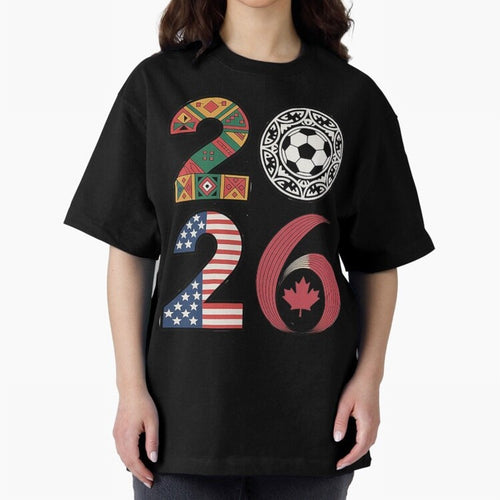 2026 Football Countries Oversized T-Shirt Relive the Noise and Pride of Global Football Passion for FIFA World Cup 2026 USA Canada Mexico, Inspired by Neymar, Haaland and Cristiano Ronaldo, Argentina and Brazil, Stadium Memories, Football Loyalty,