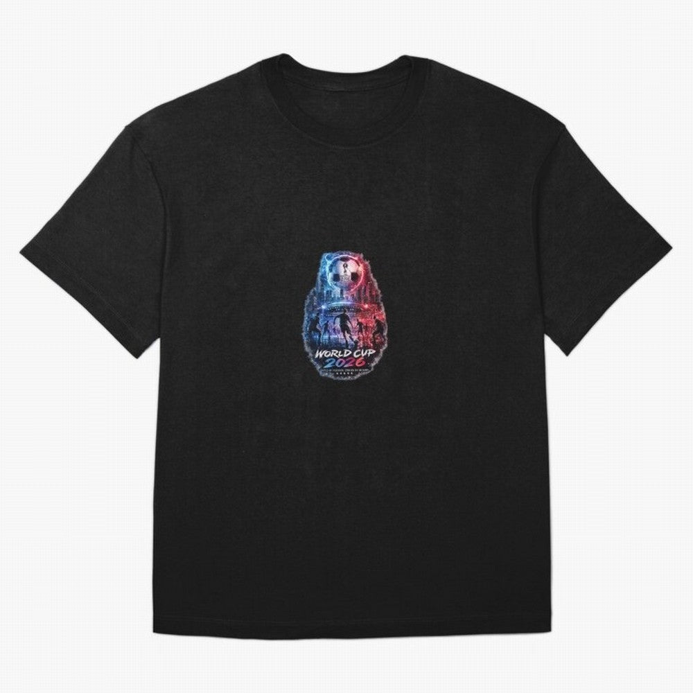 Copy of World Cup 2026 ¨C United Passion ?? | Neon Football Design Oversized T-Shirt Support Global Football Passion for FIFA World Cup 2026 USA Canada Mexico, Highlighting Haaland, Spain and Netherlands, Retro Football Energy, Iconic Rivalries,