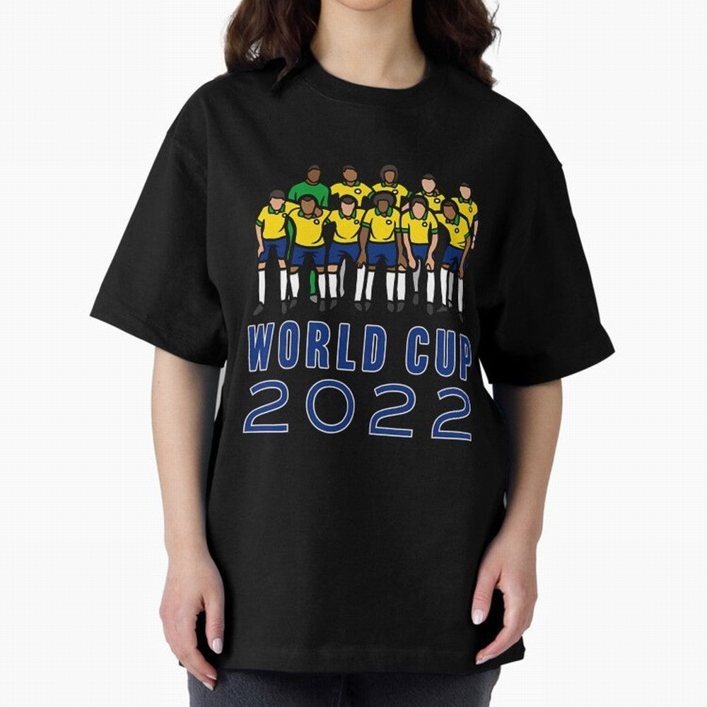 World Cup 2022 Oversized T-Shirt Represent Football Lovers during FIFA World Cup 2026 Connected to CR7, Netherlands Energy, Classic Soccer Heritage, Championship Pressure, Fan Loyalty and International Pride; Great for Watch Parties, Sports Bars,