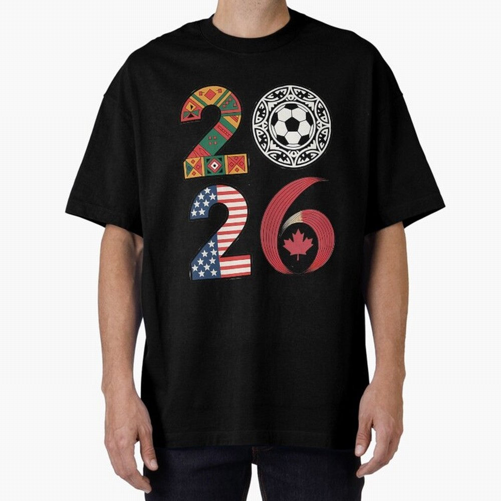 2026 Football Countries Design Usa Canada Mexico Inspired Oversized T-Shirt Feel Global Football Passion for FIFA World Cup 2026, Connected to Neymar, Haaland and Cristiano Ronaldo, England, Game Day Rituals, Football Legends, Country Pride and the