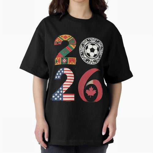 2026 Football Countries Design Usa Canada Mexico Inspired Oversized T-Shirt Feel Global Football Passion for FIFA World Cup 2026, Connected to Neymar, Haaland and Cristiano Ronaldo, England, Game Day Rituals, Football Legends, Country Pride and the