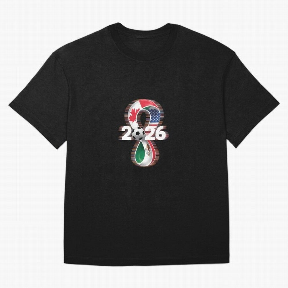 Usa Canada Mexico Soccer Football 2026 Oversized T-Shirt Fuel FIFA World Cup 2026 for Fans of Cristiano Ronaldo and England, France and Netherlands, Bringing Stadium Chants, National Pride, Trophy Dreams and Unforgettable Football Memories; Great
