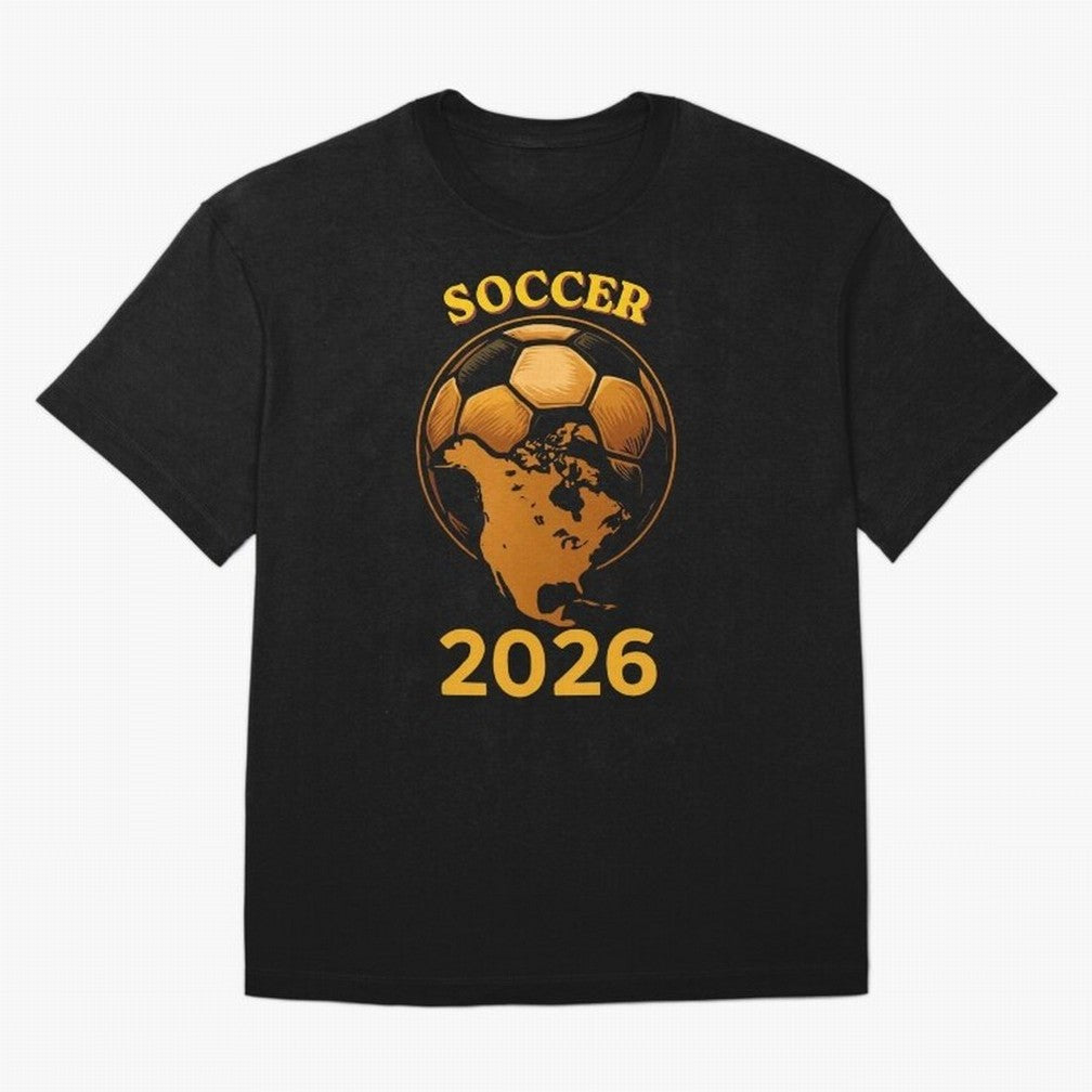 Soccer 2026 North America Football Fan Gift Shirt Oversized T-Shirt Fuel FIFA World Cup 2026 Capturing Messi, Neymar and Mbappe, Spain Energy, Football History, Final Match Energy, Crowd Noise and Once in a Lifetime Moments; Made for Collectors Who