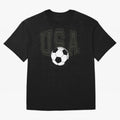 USA soccer ball American world cup 2026 fan Oversized T-Shirt Celebrate Fan Culture around Global Football Passion for FIFA World Cup 2026 Group Stage, Capturing Messi and Cristiano Ronaldo, Argentina, France and Brazil, Game Day Rituals, Football