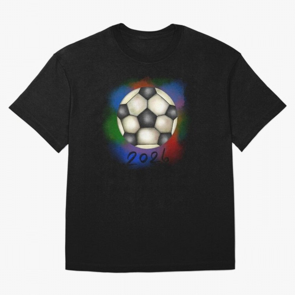 Football soccer Oversized T-Shirt Celebrate Football Heritage in FIFA World Cup 2026 for Fans of Neymar and Argentina, France and Brazil, Bringing Football Passion, Legendary Performances, Festival Vibes and Supporter Community; Ideal for Fans Who