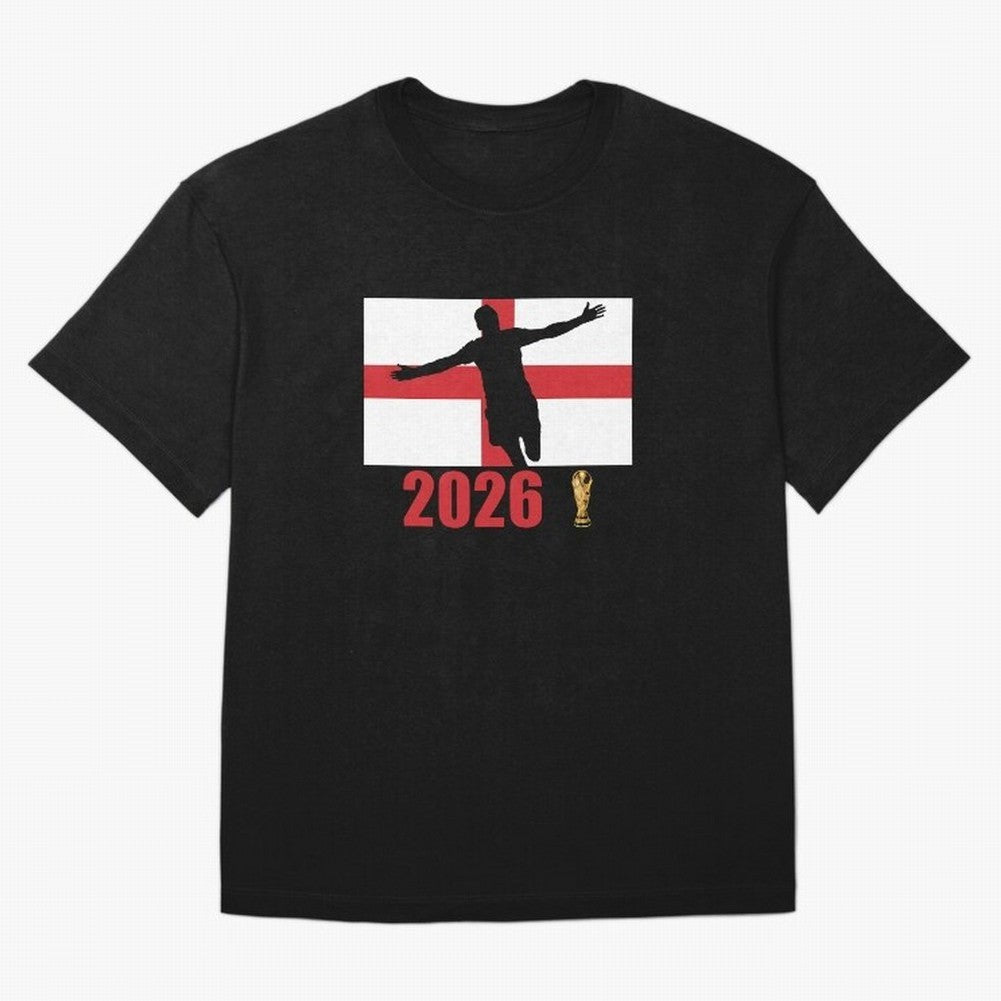 England World Cup 2026 T-Shirt_84815873 Oversized T-Shirt Stand with the FIFA World Cup 2026 USA Canada Mexico Journey through Neymar, Haaland and Cristiano Ronaldo Highlights, Spain and Netherlands Pride, Retro Football Energy, Iconic Rivalries,
