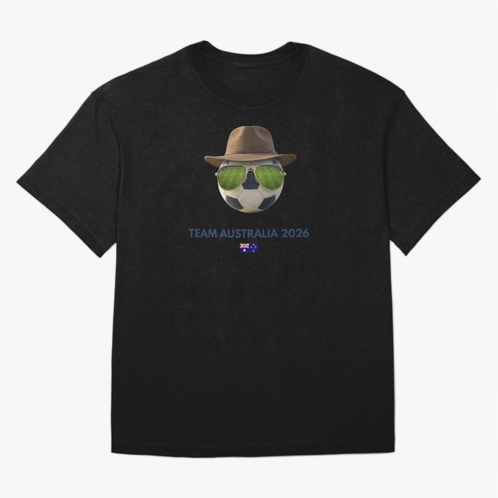 Soccer Fan Gear: Team Australia 2026 Oversized T-Shirt Make Every Kick Count in Global Football Passion for FIFA World Cup 2026, Filled with Mbappe and Neymar, Portugal, Spain and Germany, Global Supporter Spirit, Legendary Goals, National Colors