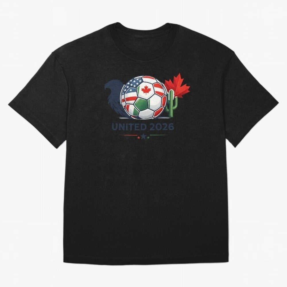 World Cup 2026 United Soccer Design Oversized T-Shirt Stand with FIFA World Cup 2026 Group Stage Spirit, with Germany, Neymar, Classic Soccer Heritage, Championship Pressure, Fan Loyalty and International Pride; Built for Supporters Chasing Trophy