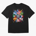 2026 Soccer World USA Flag Burst Fan Tee Oversized T-Shirt Keep the Match Day Mood of the FIFA World Cup 2026 Journey through Mbappe Highlights, England Pride, Stadium Memories, Football Loyalty, International Chants and Championship Tradition;
