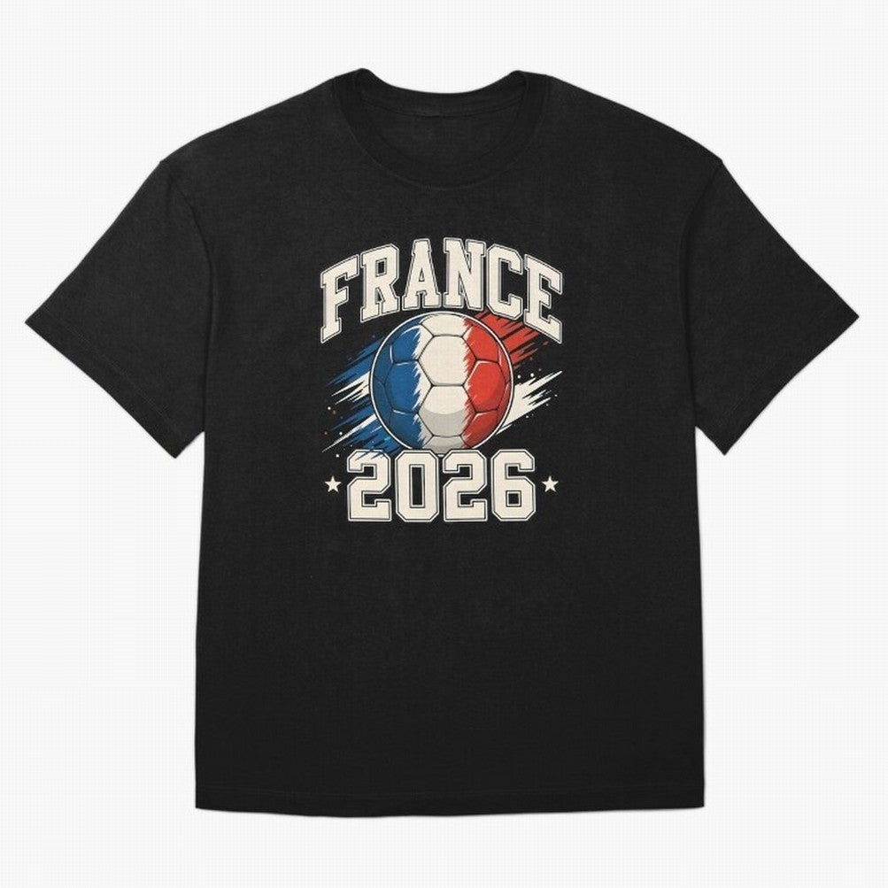 France 2026 World Cup for Football Fans and Teams Oversized T-Shirt Bring World Football Passion into Match Day Hype around FIFA World Cup 2026, Cristiano Ronaldo, Spain and Netherlands, Championship Spirit, Famous Goals, Roaring Crowds and