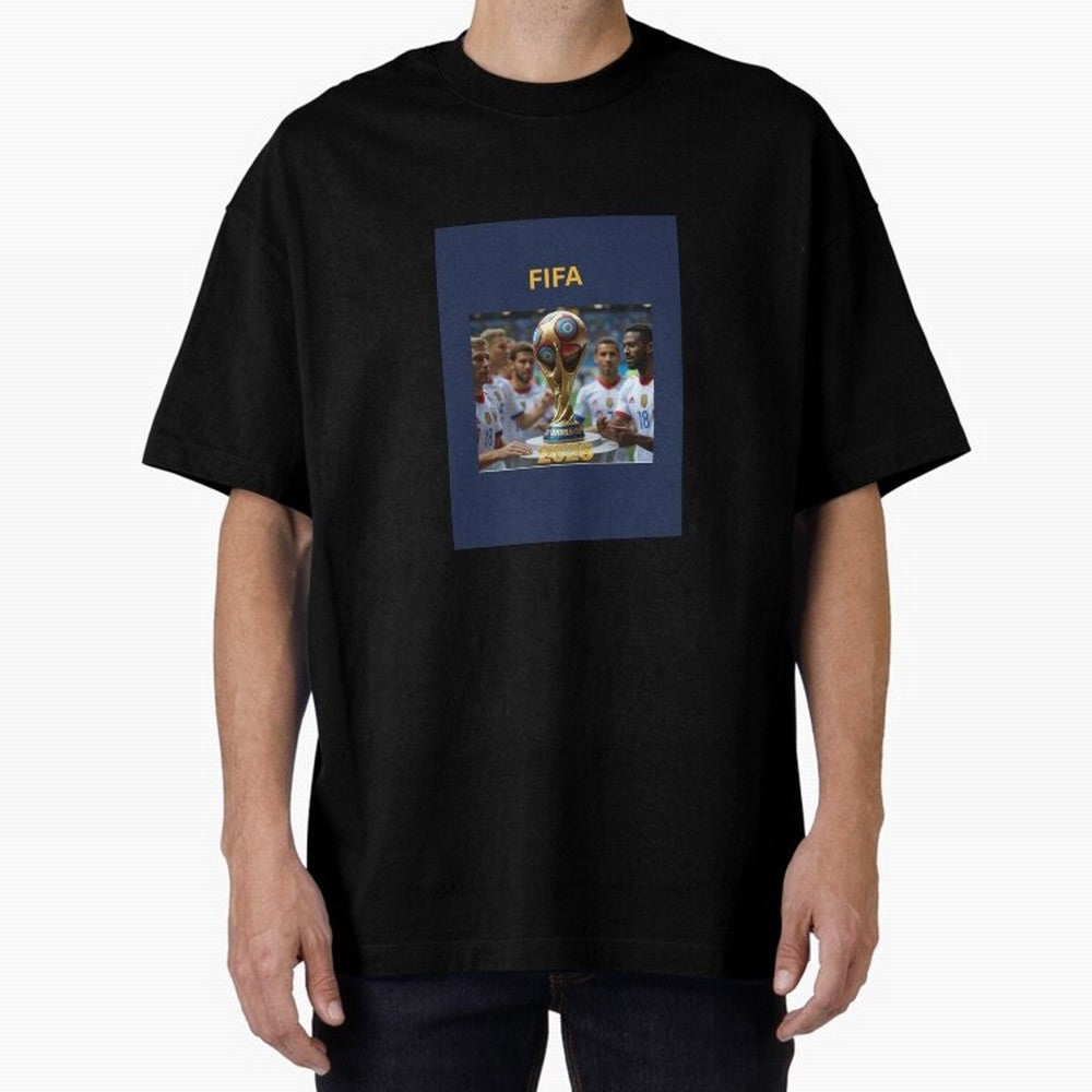 WORLD CUP FOOTBALL 2026 Oversized T-Shirt Bring a Vintage Feel to Global Football Passion for FIFA World Cup 2026, Centered on Messi, CR7 and Mbappe, Netherlands, Soccer Culture, Superstar Moments, National Team Dreams and Competitive Fire; Great