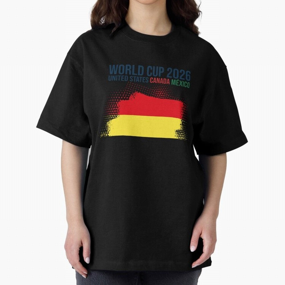 BELGIUM WORLD CUP 2026 Oversized T-Shirt Fuel Global Football Passion for FIFA World Cup 2026 Group Stage, with Messi, England, France and Netherlands, Vintage Soccer Flavor, Modern Football Stars, National Flags and Final Night Emotion; Created