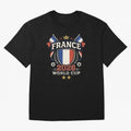 France World Cup 2026 Football Heritage - Les Bleus Crest Oversized T-Shirt Stand with Global Football Passion for FIFA World Cup 2026, Featuring Haaland, Spain and Netherlands, Sports Nostalgia, International Competition, Famous Players and