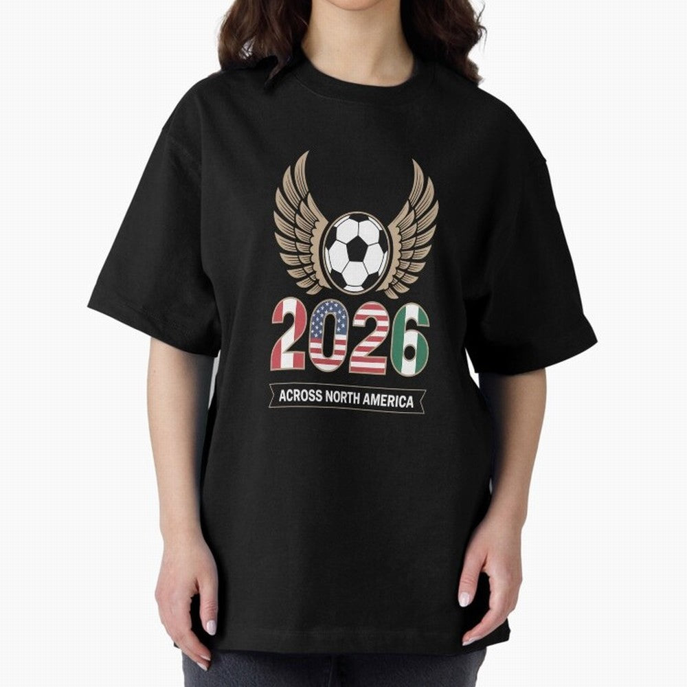 USA Mexi Cana Player 2026 Boys Kids Men Women Teen USA 2026 Oversized T-Shirt Honor the FIFA World Cup 2026 USA Canada Mexico Journey through Neymar, Haaland and Cristiano Ronaldo Highlights, France Pride, Global Supporter Spirit, Legendary Goals,