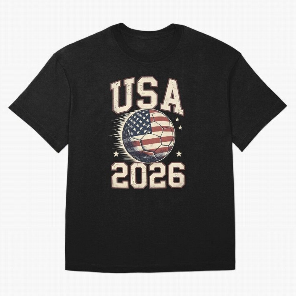 USA 2026 World Cup Soccer Oversized T-Shirt Celebrate Football Heritage in FIFA World Cup 2026 USA Canada Mexico Built around Messi, Netherlands Energy, Champion Mindset, Group Stage Buzz, Knockout Tension and Passionate Fan Culture; Made for