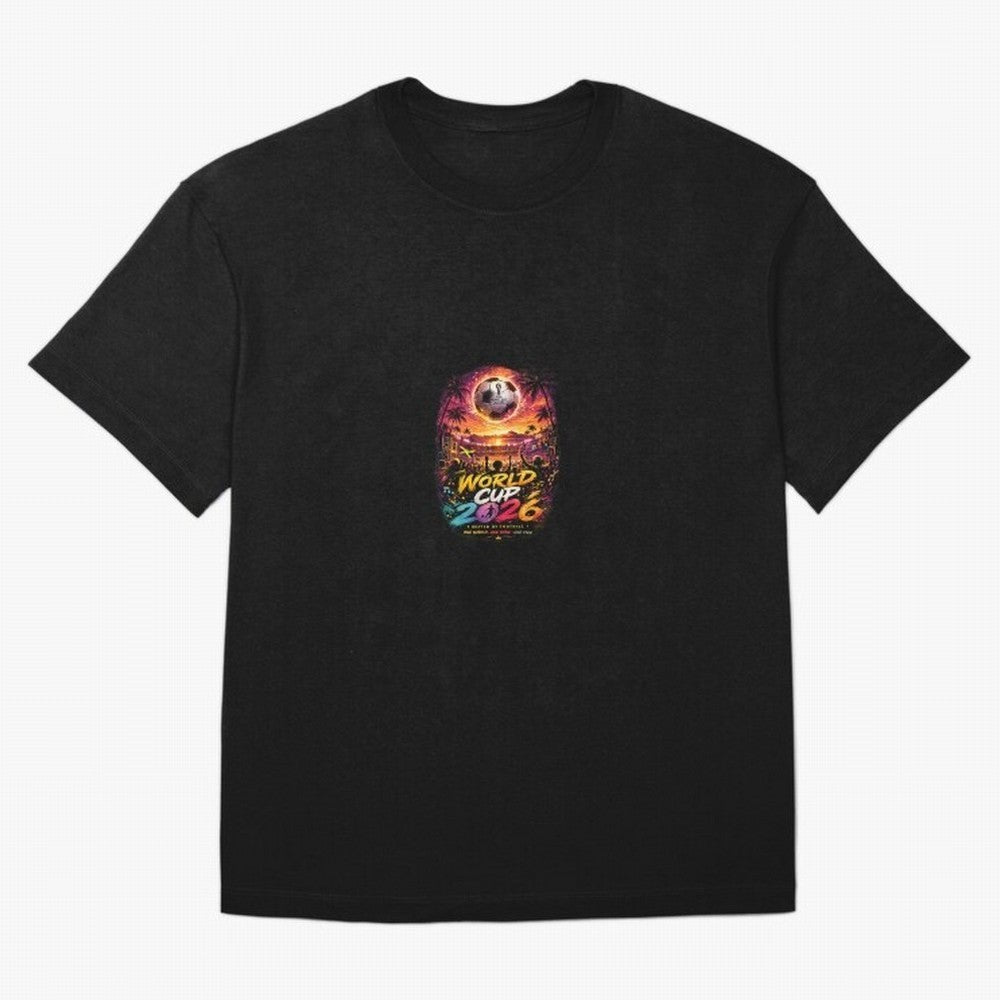 Copy of World Cup 2026 ¨C United Passion ?? | Neon Football Design Oversized T-Shirt Celebrate the Magic of the FIFA World Cup 2026 Journey through Cristiano Ronaldo Highlights, England and Germany Pride, Retro Football Energy, Iconic Rivalries,