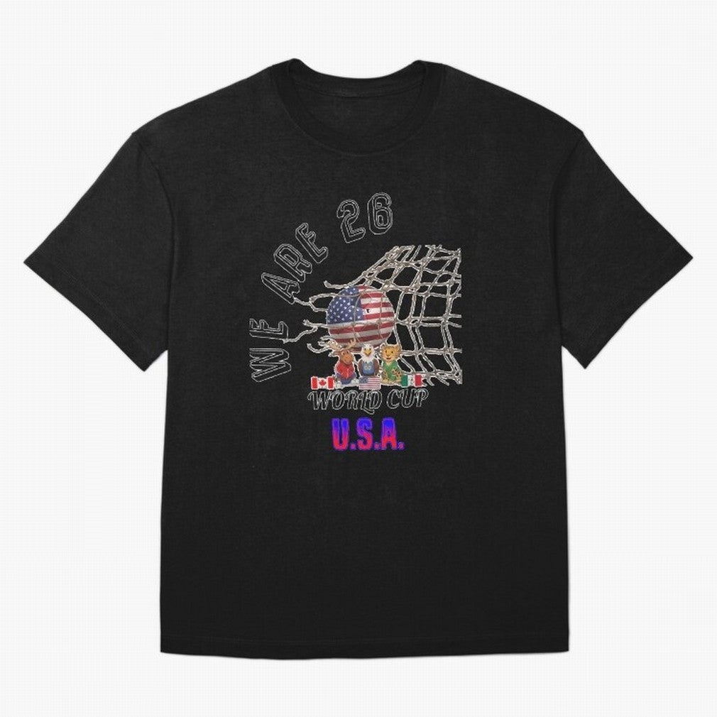 World cup 26 - USA Oversized T-Shirt Remember the FIFA World Cup 2026 Journey through Messi, Neymar and Mbappe Highlights, Brazil, Portugal and Argentina Pride, Classic Soccer Heritage, Championship Pressure, Fan Loyalty and International Pride;