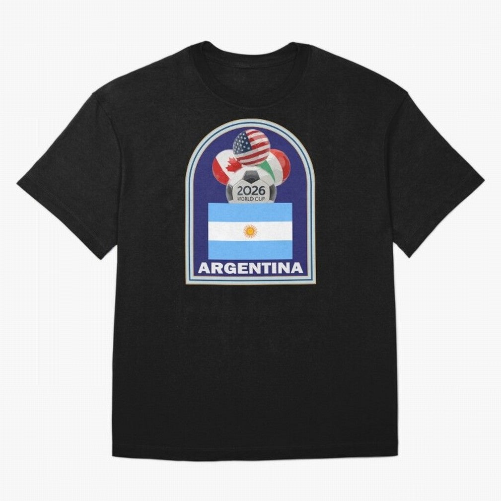 Argentina 2026 Soccer T-shirt Oversized T-Shirt Support FIFA World Cup 2026 Spirit, Made for France and Portugal, CR7 and Messi, Fan Favorite Moments, National Team Passion, Big Match Drama and Soccer History; Made for Die Hard Supporters, Soccer