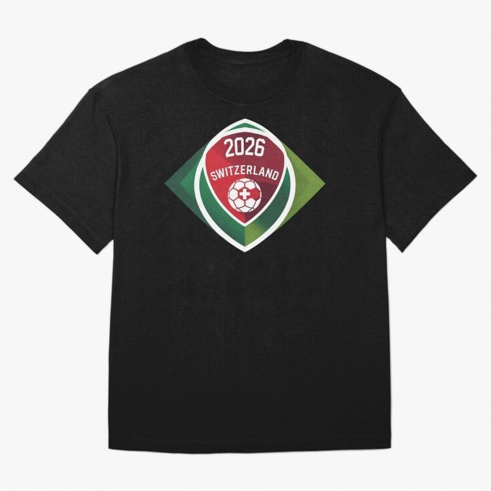 Switzerland 2026 Oversized T-Shirt Enjoy FIFA World Cup 2026 Group Stage for Fans of Neymar and Brazil, Portugal and Argentina, Bringing Vintage Soccer Flavor, Modern Football Stars, National Flags and Final Night Emotion; Created for Match Day