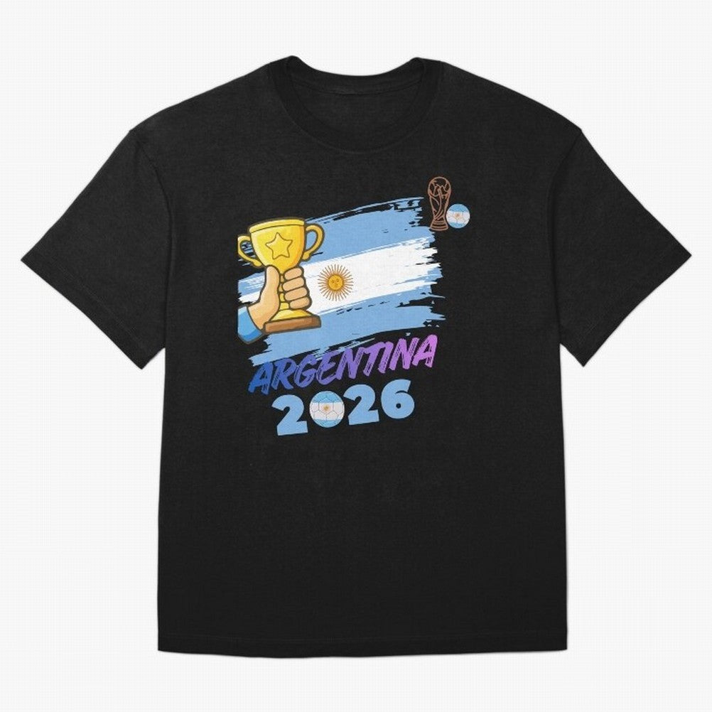 Argentina world cup design Oversized T-Shirt Capture the FIFA World Cup 2026 Journey through CR7 and Messi Highlights, Portugal Pride, Football Passion, Legendary Performances, Festival Vibes and Supporter Community; Perfect for People Who Love