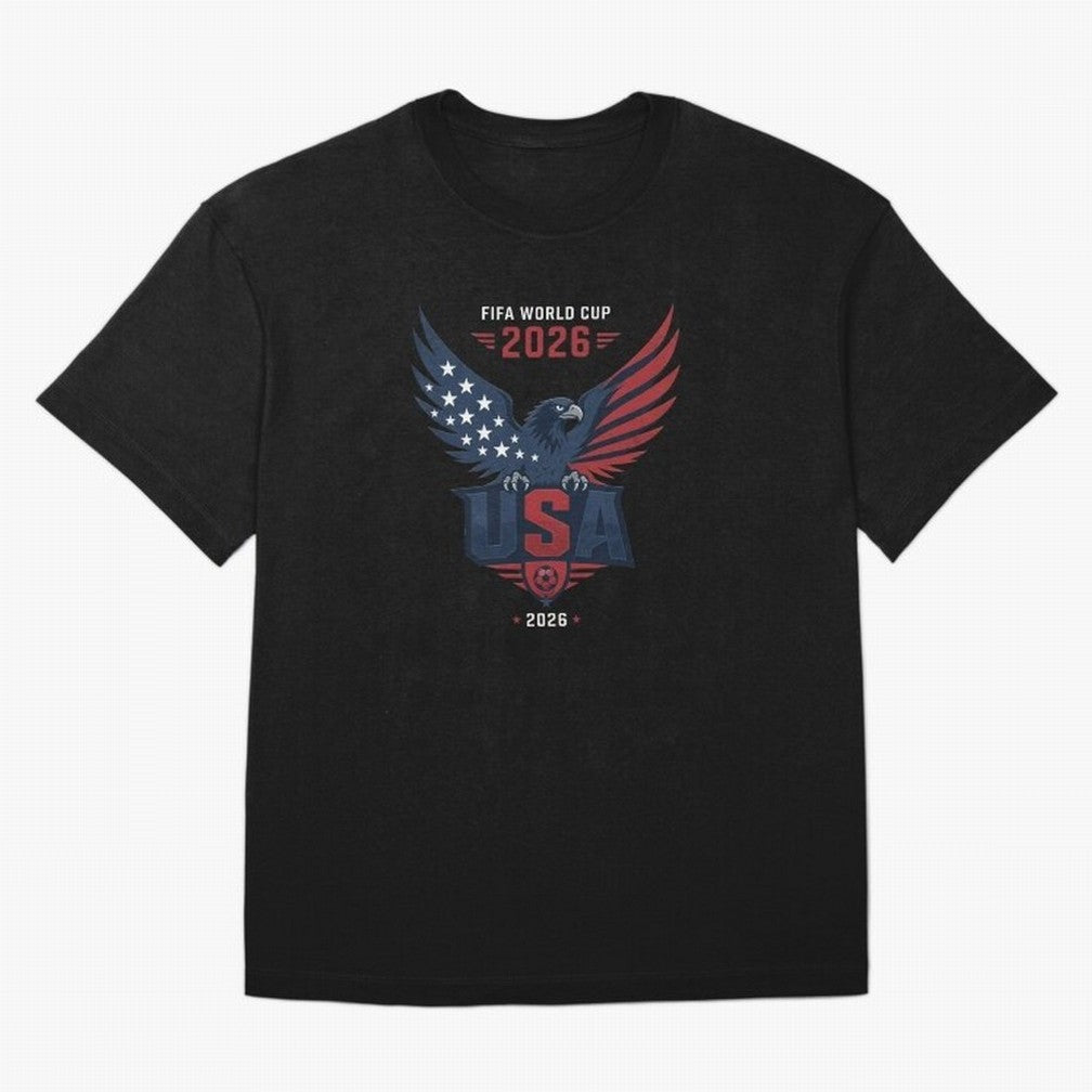 FIFA World Cup 2026 USA Eagle Soccer Logo Oversized T-Shirt Bring Trophy Dreams to FIFA World Cup 2026 Spirit, Capturing Netherlands, Messi, Neymar and Mbappe, Supporter Pride, Iconic Celebrations, Legendary Names and Global Match Day Energy;