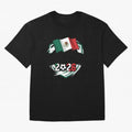 MEXICO World Cup 2026 Gift ¨C MEXICO Football Oversized T-Shirt Remember Global Football Passion for FIFA World Cup 2026 Group Stage, Centered on Messi and Cristiano Ronaldo, Germany, Championship Spirit, Famous Goals, Roaring Crowds and