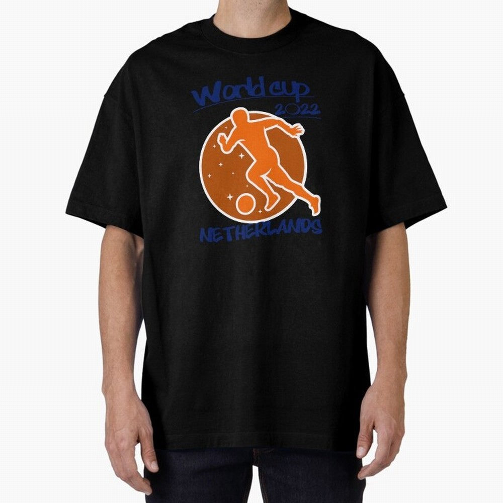 Netherlands World Cup 2022 Oversized T-Shirt Show Your Tournament Heart for FIFA World Cup 2026 Group Stage for Fans of Neymar, Haaland and Cristiano Ronaldo and Spain, Bringing Game Day Rituals, Football Legends, Country Pride and the Road to the