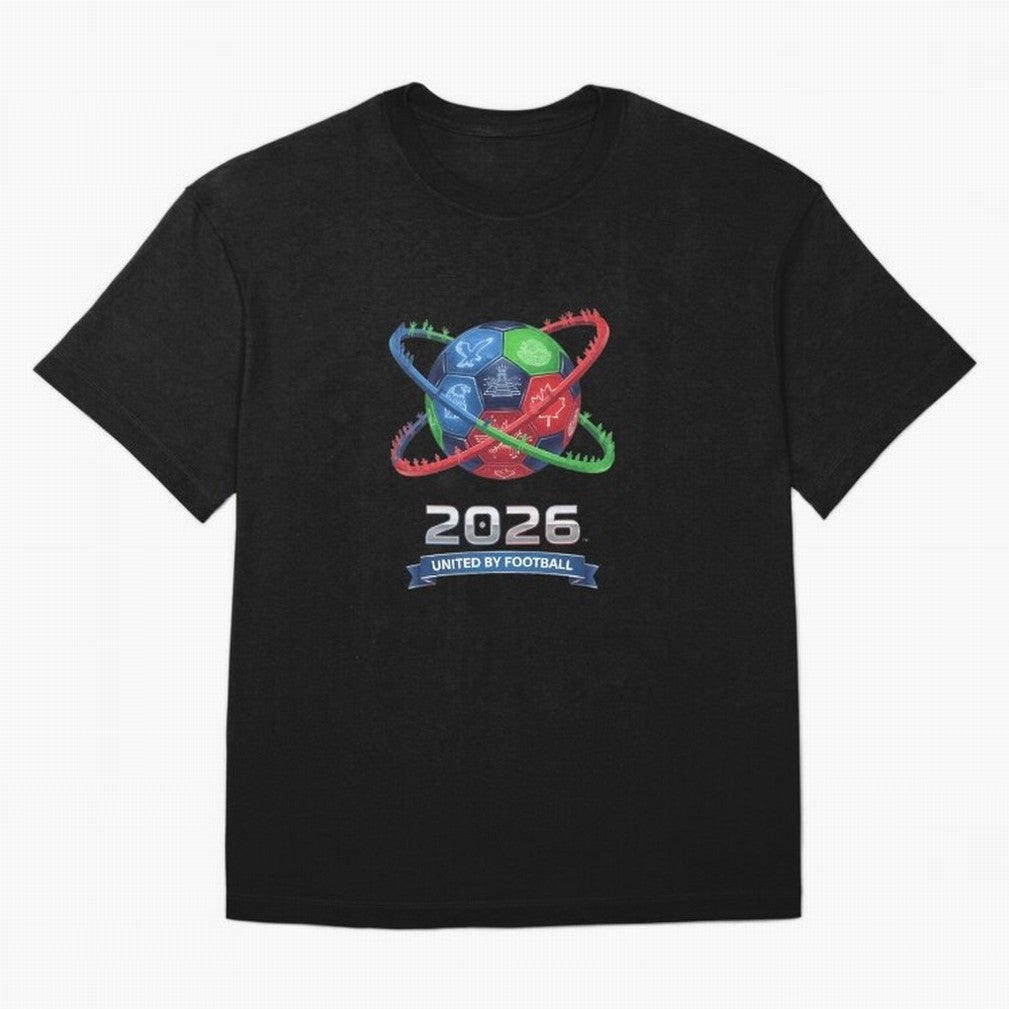 United By Football 2026 Global Connectivity Oversized T-Shirt Unlock Match Day Hype around FIFA World Cup 2026, Cristiano Ronaldo, Haaland and CR7, Argentina and Brazil, Classic Soccer Heritage, Championship Pressure, Fan Loyalty and International