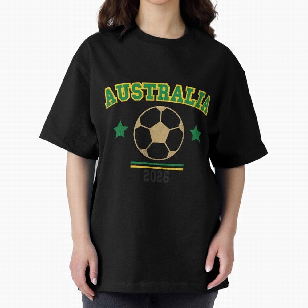 Australia 2026 ¡ª Vintage Soccer Tee Oversized T-Shirt Show Your Love for FIFA World Cup 2026 Spirit, Connected to Netherlands, Cristiano Ronaldo, Soccer Culture, Superstar Moments, National Team Dreams and Competitive Fire; Made for Die Hard