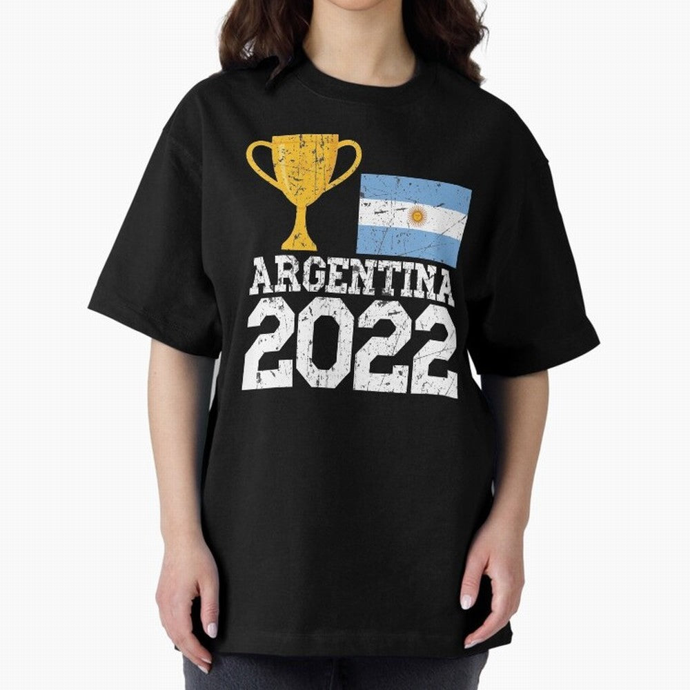 Argentina World Cup Soccer Football 2022, Argentina Soccer Jersey Argentinian Football, Argentina, Argentinian, Qatar World Cup 2022 Oversized T-Shirt Celebrate Fan Culture around the FIFA World Cup 2026 USA Canada Mexico Journey through CR7