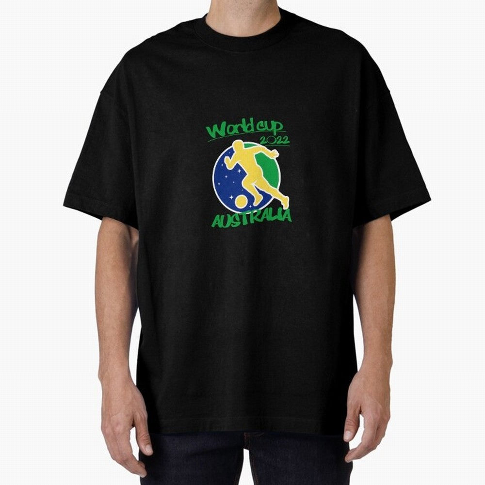 Australia World Cup 2022 Oversized T-Shirt Support Iconic Players in FIFA World Cup 2026 Group Stage Made for Cristiano Ronaldo, Haaland and CR7, Germany Energy, Match Day Excitement, Supporter Culture, Golden Goals and Global Football Passion;