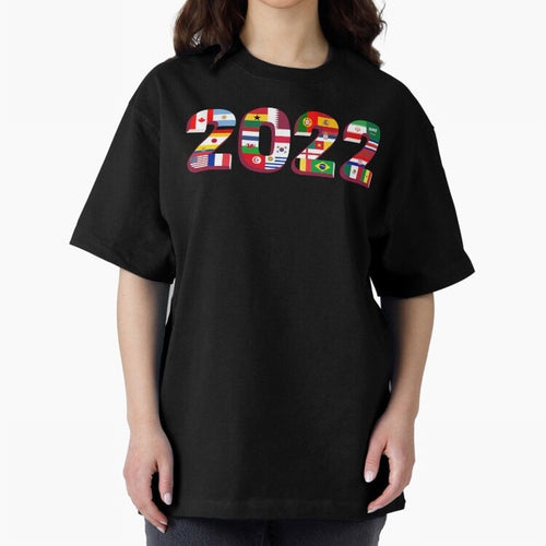 All the 32 Teams that Played in 2022 in Qatar for Football Fans Oversized T-Shirt Bring Match Day Fire to Global Football Passion for FIFA World Cup 2026 USA Canada Mexico, Built around CR7, England and Germany, Global Supporter Spirit, Legendary