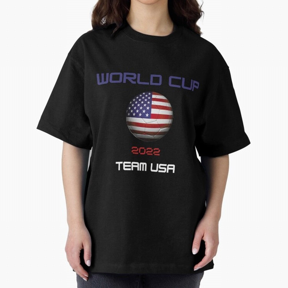 World cup 2022 Team USA Oversized T-Shirt Honor the Football Icons of FIFA World Cup 2026 Group Stage Featuring CR7, England Energy, Soccer Culture, Superstar Moments, National Team Dreams and Competitive Fire; Perfect for People Who Love