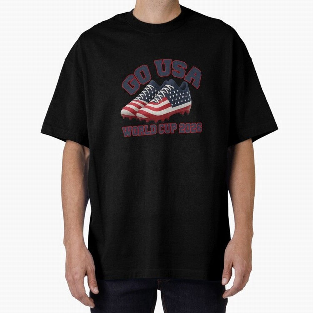 Go Usa. Usa 2026 World Cup 2026 World Cup Soccer Usa Soccer Usa Men Oversized T-Shirt Celebrate Rivalries and Pride in Global Football Passion for FIFA World Cup 2026, Filled with Messi, CR7 and Mbappe, England, France and Netherlands, Tournament