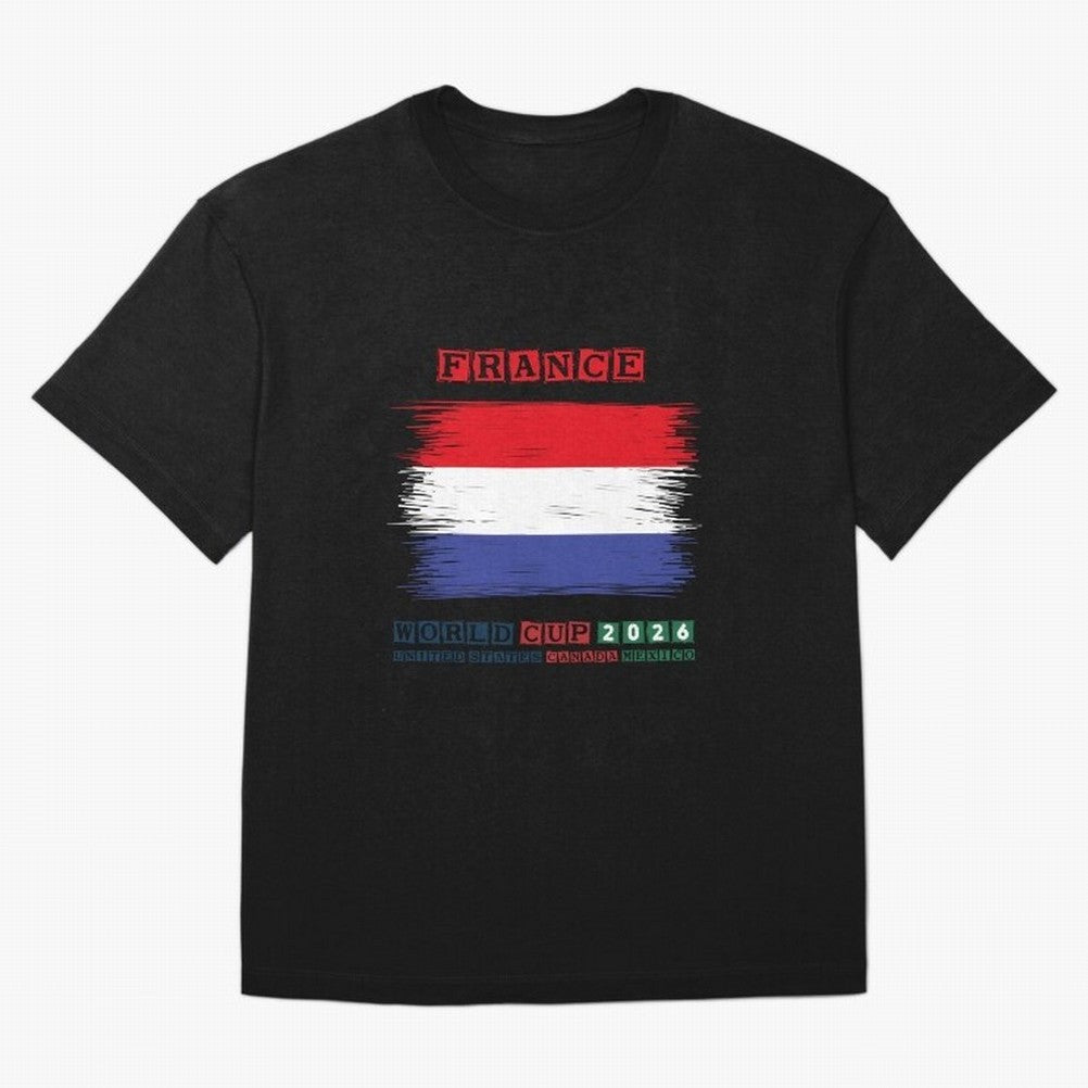 FRANCE WORLD CUP 2026 Oversized T-Shirt Celebrate the Next Chapter of FIFA World Cup 2026 for Fans of Haaland and Mbappe and France and Portugal, Bringing Champion Mindset, Group Stage Buzz, Knockout Tension and Passionate Fan Culture; Great for