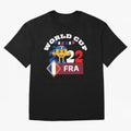 Fifa World Cup 2022. France 2022. Qatar 2022 Oversized T-Shirt Live the Energy of FIFA World Cup 2026 Group Stage Built around Haaland and Mbappe, Spain Energy, Vintage Soccer Flavor, Modern Football Stars, National Flags and Final Night Emotion;