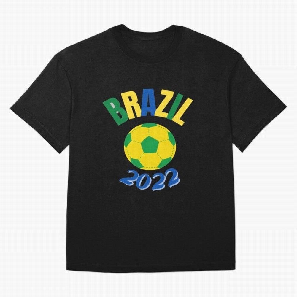 Brazil FIFA world cup 2022 T shirt Oversized T-Shirt Celebrate National Team Dreams in the FIFA World Cup 2026 Group Stage Journey through Messi, CR7 and Mbappe Highlights, Portugal, Spain and Germany Pride, Football History, Final Match Energy,
