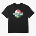 Switzerland WC2026 Oversized T-Shirt Represent Fans Who Live for FIFA World Cup 2026 for Fans of Cristiano Ronaldo, Haaland and CR7 and Argentina, France and Brazil, Bringing Worldwide Fan Energy, Dramatic Goals, Stadium Lights and Championship