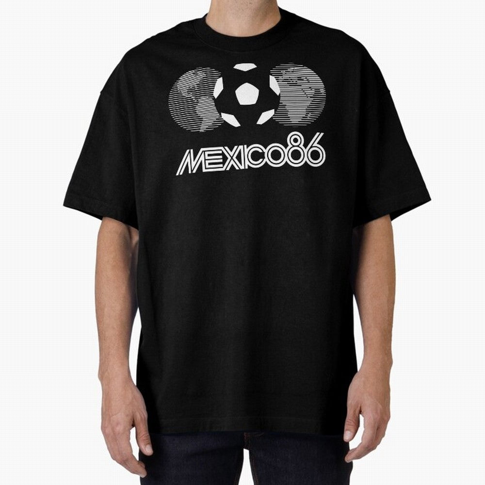 The World Cup Mexico 86 Oversized T-Shirt Celebrate the Magic of FIFA World Cup 2026 Spirit, Capturing Argentina, Messi and Cristiano Ronaldo, Retro Football Energy, Iconic Rivalries, Trophy Chase Drama and Stadium Atmosphere; Perfect for People