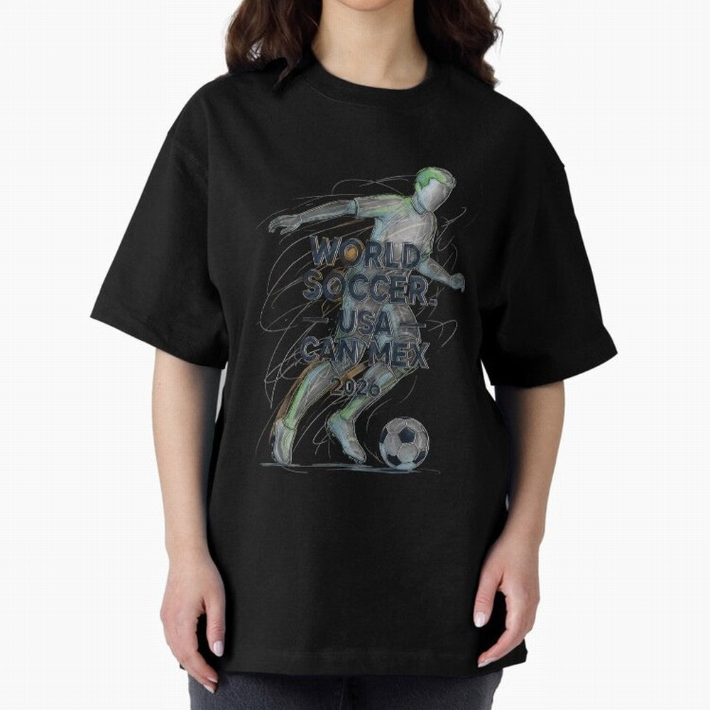 Triumphant Kick 2026 Oversized T-Shirt Make Every Kick Count in FIFA World Cup 2026 Made for Haaland, France Energy, Classic Soccer Heritage, Championship Pressure, Fan Loyalty and International Pride; Ideal for Passionate Fans Who Love Underdog