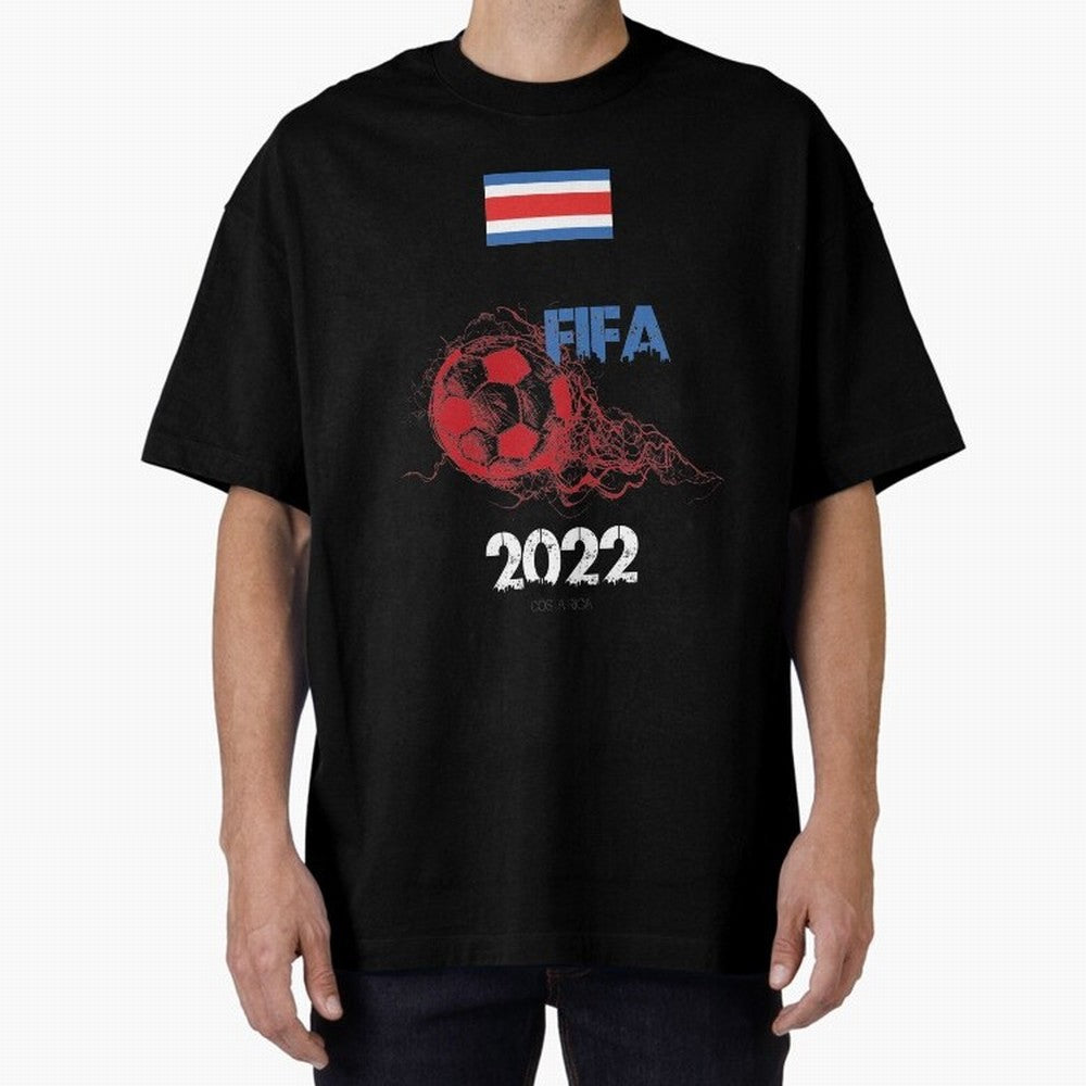 World Cup Qatar 2022 Costa Rica Oversized T-Shirt Follow the Road to Global Football Passion for FIFA World Cup 2026 Group Stage, Centered on Cristiano Ronaldo, Haaland and CR7, Portugal, Game Day Rituals, Football Legends, Country Pride and the