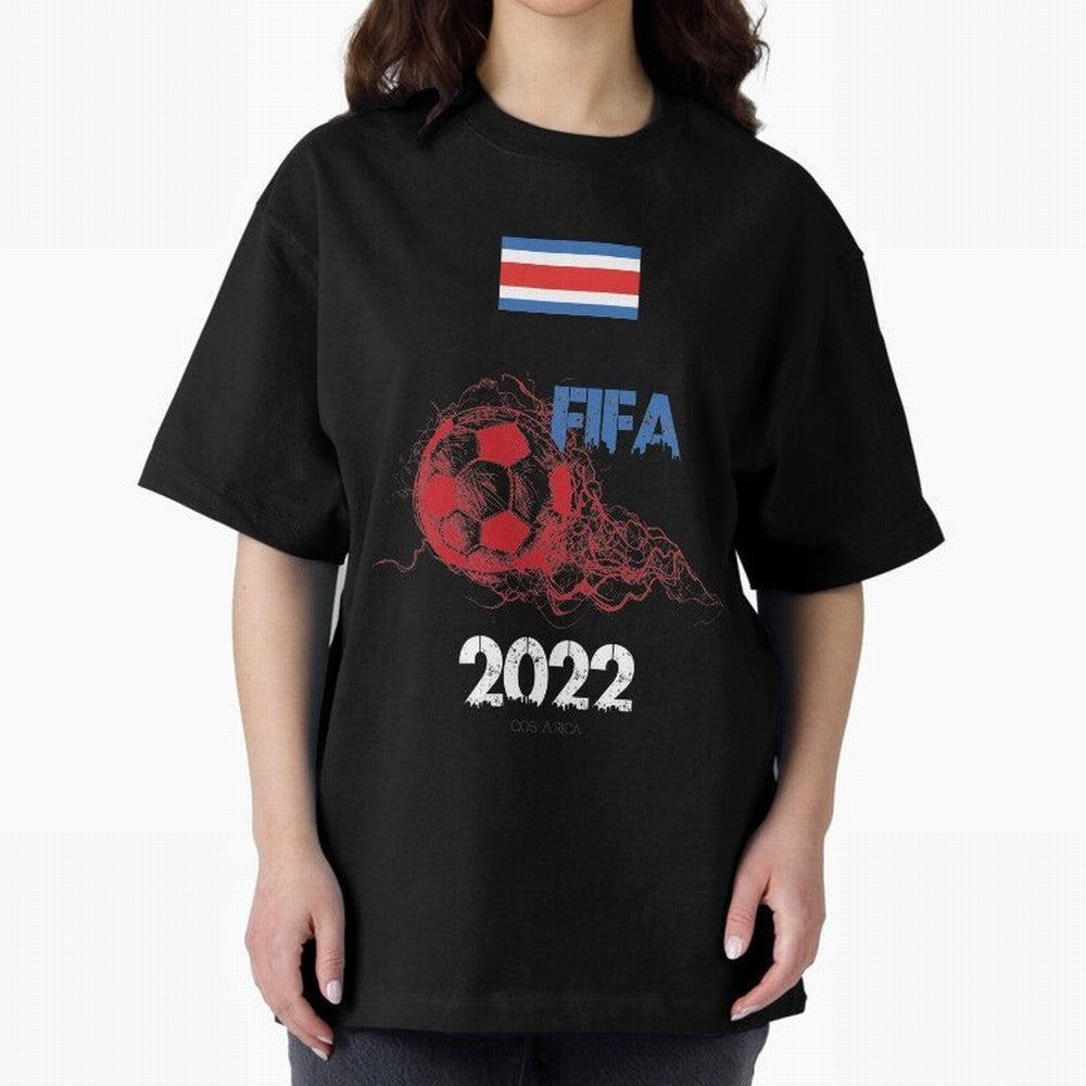 World Cup Qatar 2022 Costa Rica Oversized T-Shirt Follow the Road to Global Football Passion for FIFA World Cup 2026 Group Stage, Centered on Cristiano Ronaldo, Haaland and CR7, Portugal, Game Day Rituals, Football Legends, Country Pride and the