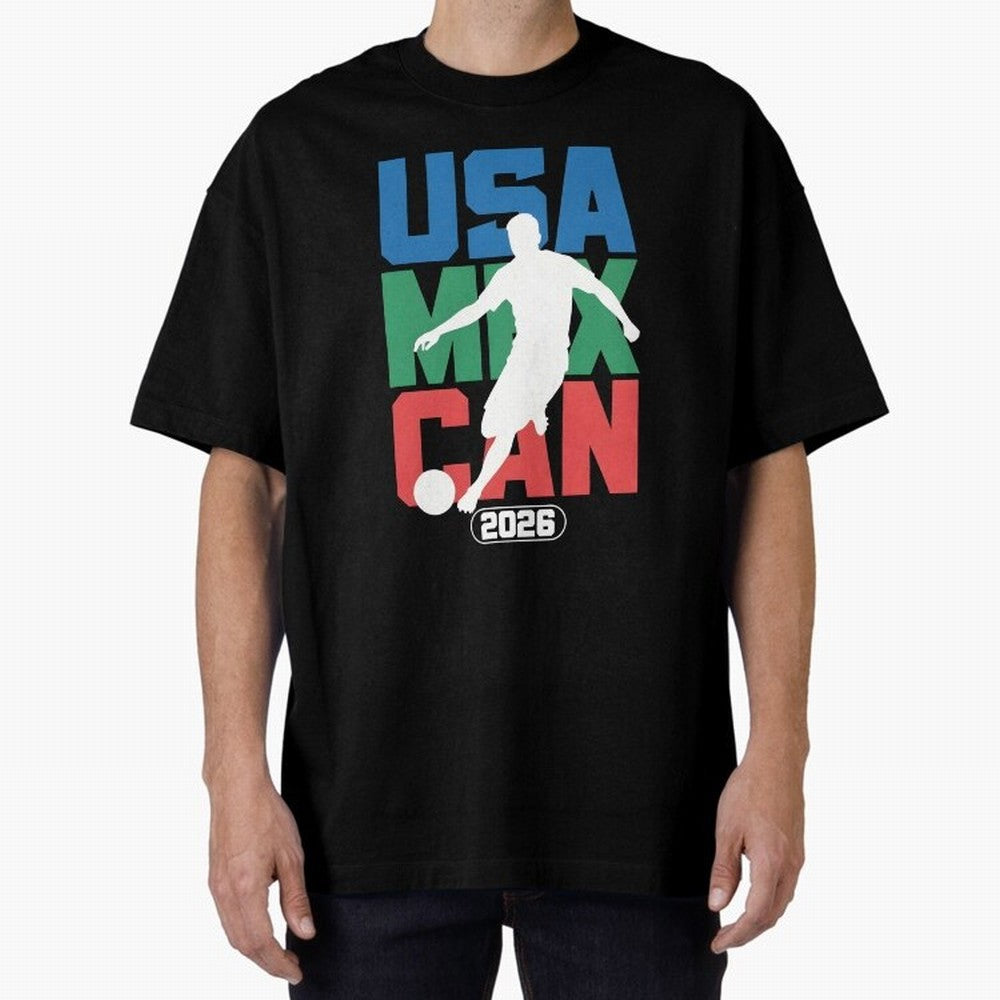 2026 World Cup USA, CAN, MEX Oversized T-Shirt Bring Legendary Rivalry Energy to the FIFA World Cup 2026 Journey through Messi Highlights, Brazil, Portugal and Argentina Pride, Goal Celebration Energy, Supporter Heritage, Football Icons and