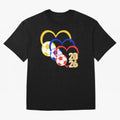 Football 2026 Hearts Colombia Sports Design Oversized T-Shirt Follow Every Goal of Match Day Hype around FIFA World Cup 2026 Group Stage, Haaland and Mbappe, Brazil, Portugal and Argentina, Tournament Hype, Historic Matchups, Family Viewing Parties